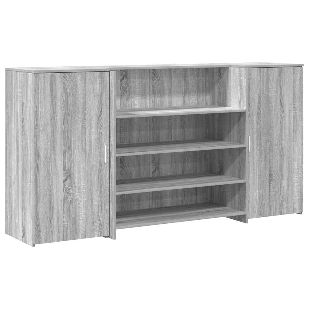 Banco Reception Grigio Sonoma 200x50x103,5 cm in Truciolato