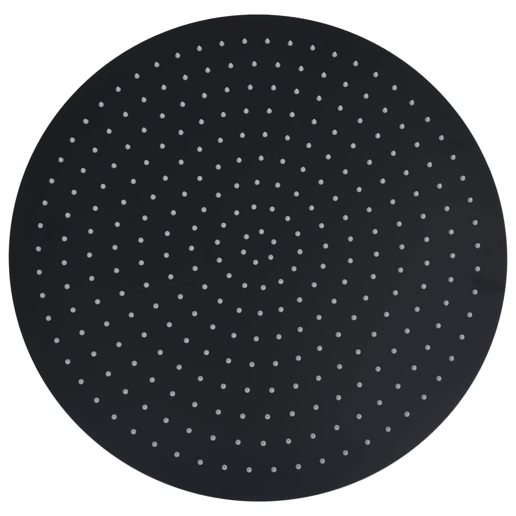 ShGaxin Cabezal de Ducha Efecto Lluvia Acero INOX Redondo Negro 50 cm, Rociador Ducha, Ducha Lluvia, Alcachofa Ducha, Duchas De Baño Alcachofa Lluvia, Recambios Columna Ducha - 147694