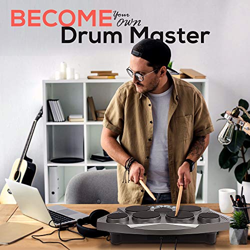 Buy Pyle Pro Electronic Drum kit Portable Electric Tabletop Drum Set