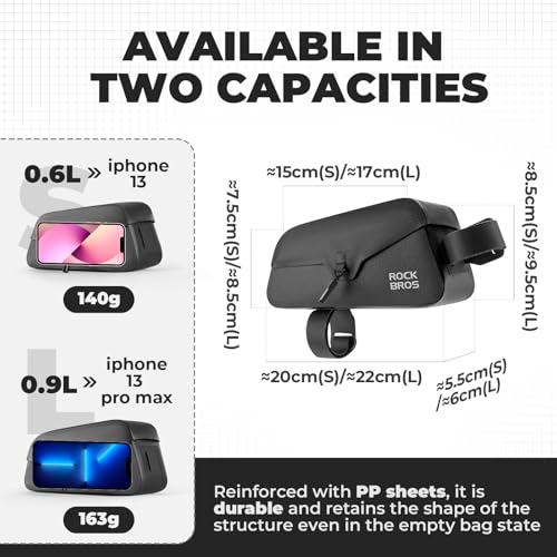 ROCKBROS Magnetic Flap Top Tube Bag