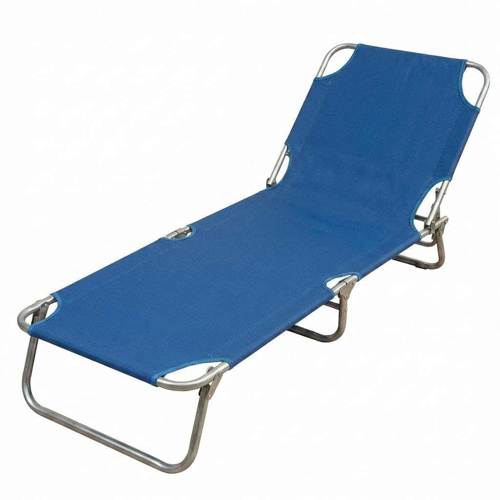 HEMAX Lettino Riccione Estate Sdraio Mare Pieghevole Prendisole Giardino