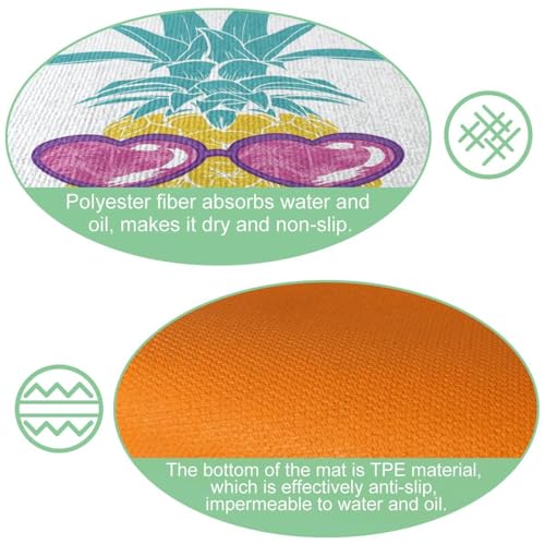 Alfombrillas de cocina absorbentes alfombras para pasillo lavandería 6