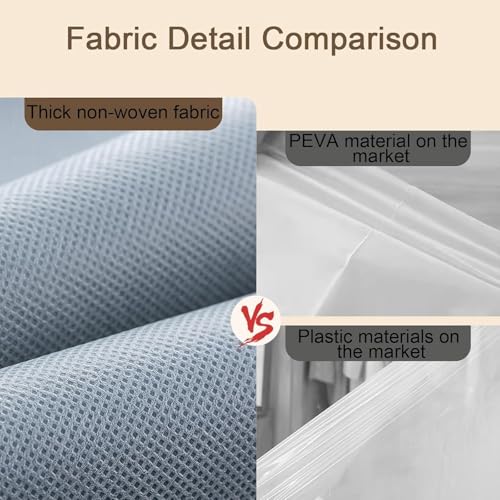 3 Pack Space Saving Hanging Garment Bag, Dustproof Clothes Storage for Down Coats & Winter Jackets, Protects Clothes from Wrinkles, Top Opening, Waterproof & Moistureproof2