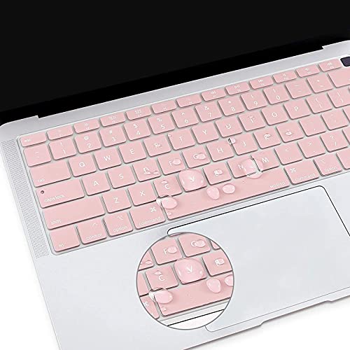 Mosiso MO-KC-NWST20-13ARM-RQ Keyboard Cover Compatible With Macbook Air 13 Inch 2022 2021 2020 Release A2337 M1 A2179 Retina Display With Touch Id Backlit Magic Keyboard, Waterproof Protective Silicone Skin thumb #2