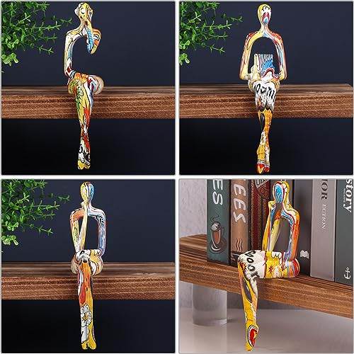 Set de 3 Estatuas Abstractas de Resina para Decoración miniatura 4
