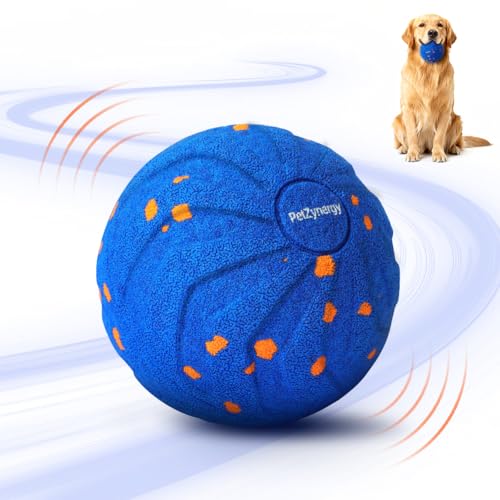 HOTUT Palla per Cani Interattiva,Pallina Ricaricabile USB Che Si Muove da Sola,Wicked Ball Air Self Moving Dog Ball per Cani di Taglia Grande Media e Piccola
