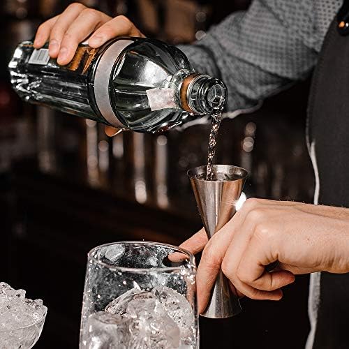 FLOW Barware Cone Jigger, 10-in-1 Shot Measure | Shot Measure 25ml and 50ml with Inner Measurements for Cocktail, Whiskey, Alcohol Measure | Drinks Measures for Spirits