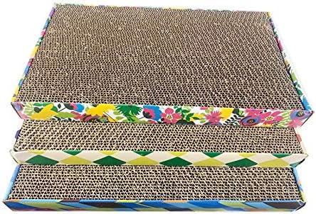 Pawnie Cat Scratcher and Resting Lounge Pad, Great Cat Toy Made of Eco Friendly Recyclable Cardboard Material (CHCOMBO1)