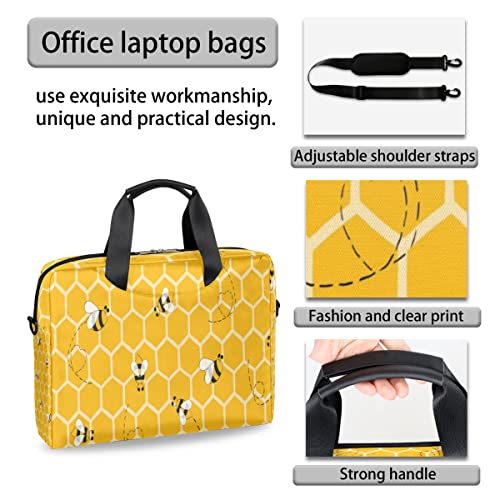 Funda de ordenador bee y maletín de hombro para portátiles de 13 a 16 pulgadas 6