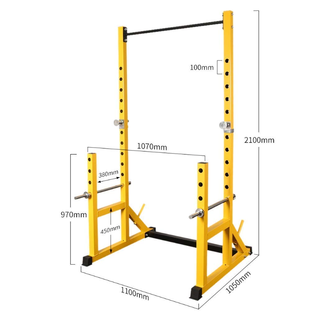 Duży stojak do przysiadów ze sztangą do wyciskania na ławce domowej Siłownia Półramowa stojak do przysiadów Stojak na sztangę Sprzęt do przysiadów Sprzęt fitness Wielofunkcyjny stojak na sztangę