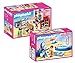 Playmobil® Ensemble de meubles pour maison de poupée 70205 Dollhouse ou maison 9266 moderne : cuisine 70206 + 70211 salle de bain