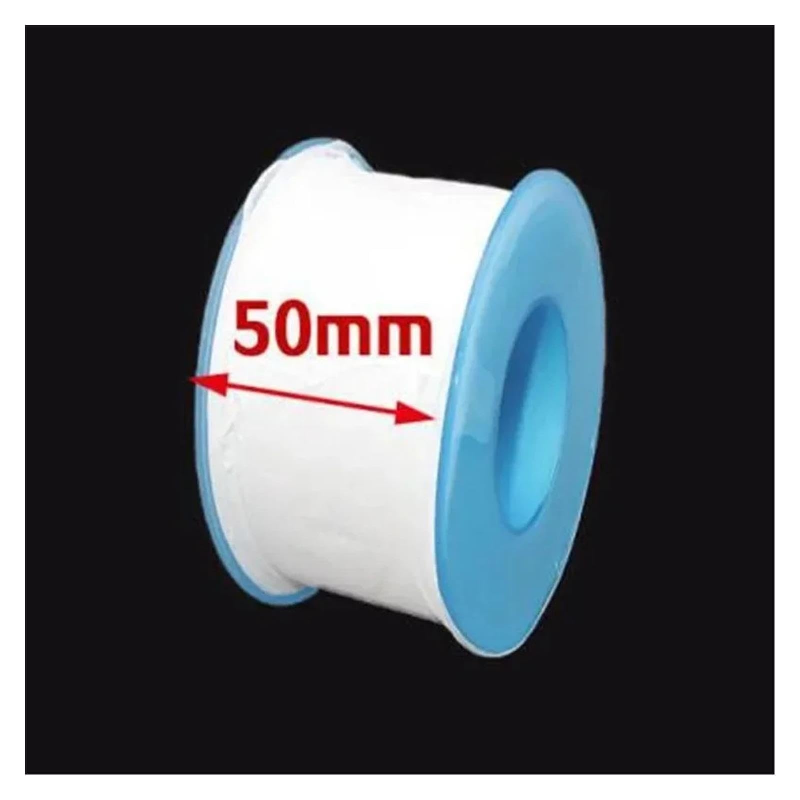 Fita Teflon industriál 1 Rolle 50 mm PTFE-Band, ölfreier Gürtel, Sanitär-Dichtungsbänder, Gewindedichtungsband for Wasserrohr-Klempner-Reparaturwerkzeuge, Heimwerker
