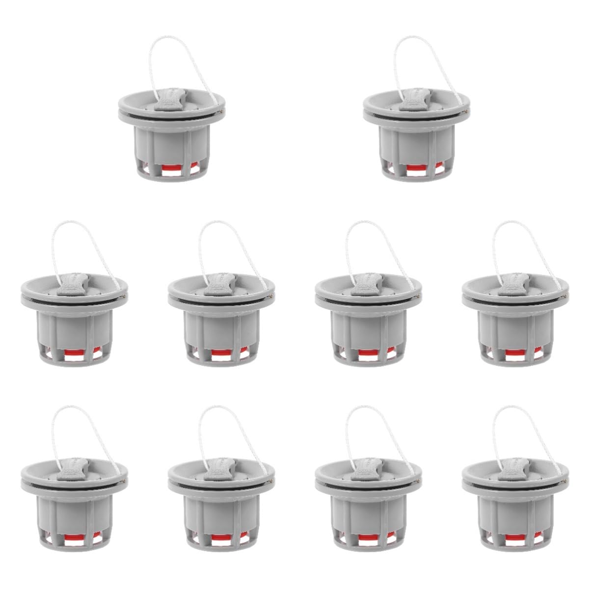 SUPVOX Valvola Aria per Gommone Palloncino Kayak Valvole Cuscino Gonfiabile Galleggia Pompa Valvolare Tappo Valvola Aria Gas Auto Kit Tubi Misura Gommone da Pesca Barca Remare Grey Vedere
