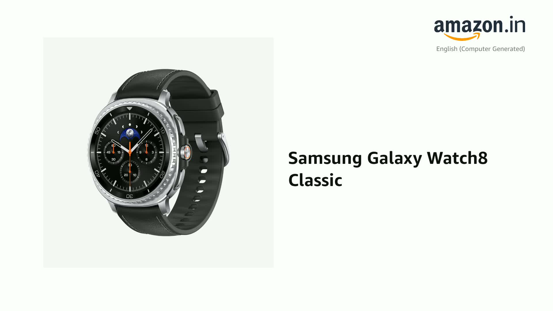 Samsung Galaxy Watch8 Classic (46mm LTE, Black) with 3nm Processor