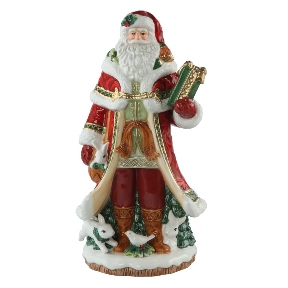 Goebel Figur Santa mit Geschenk - Fitz & Floyd Xmas