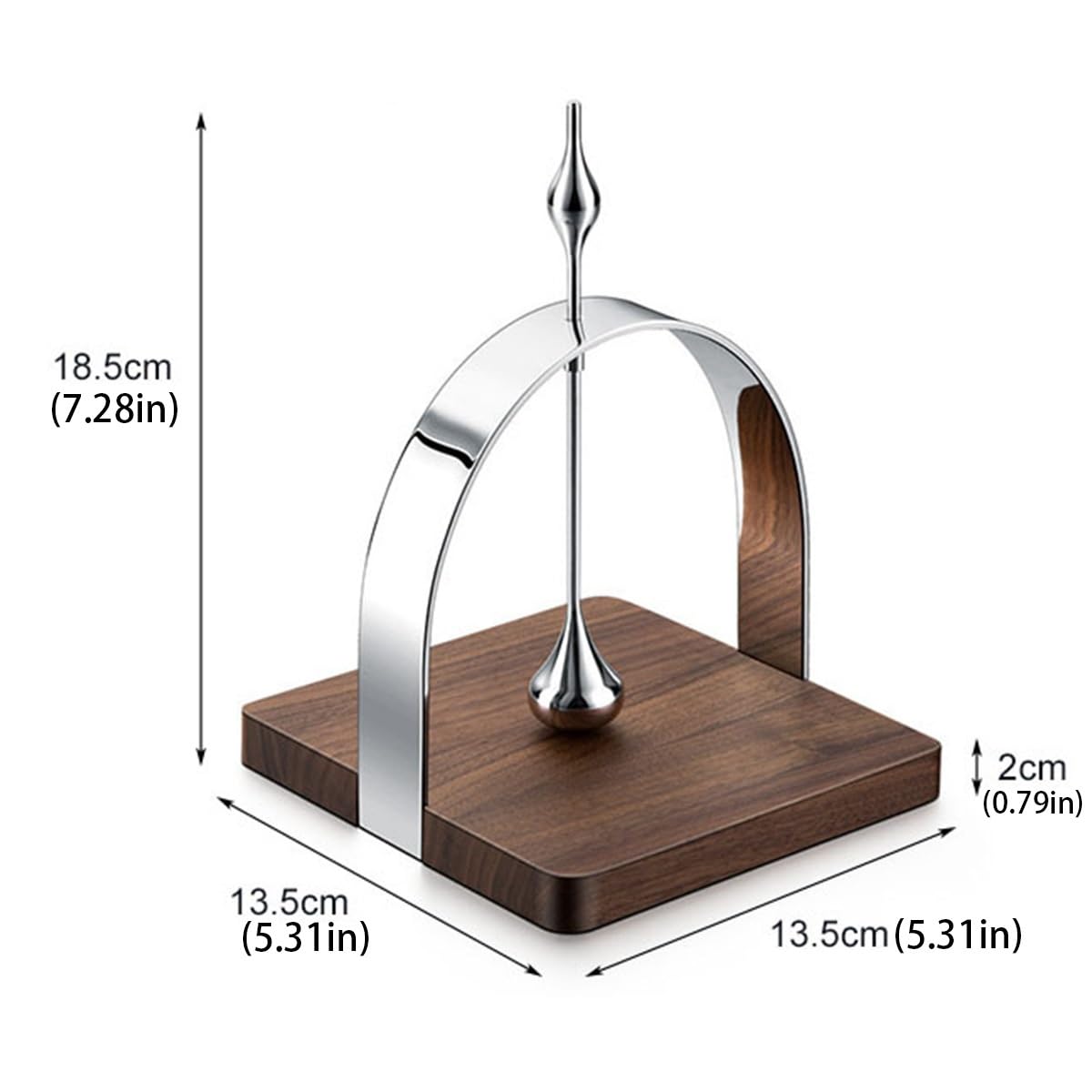 Estante para papel de seda, dispensador vertical y plano de acero inoxidable con base de madera de nogal para restaurantes, cafeterías o encimeras de comedor en casa