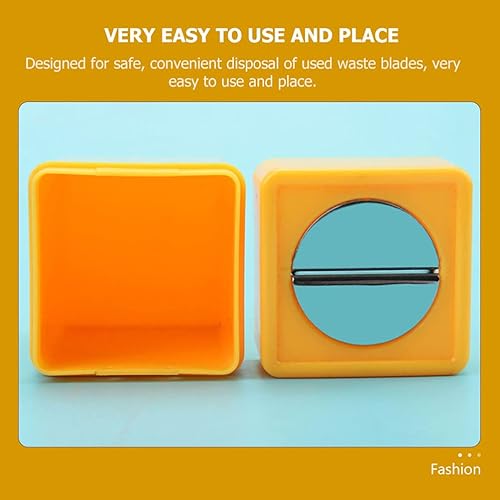 Miniatura 9 de Caja de cuchillas de desecho Caja de afeitar contenedor de aguja para objetos punzantes Caja de eliminación de cuchillas Banco de almacenamiento