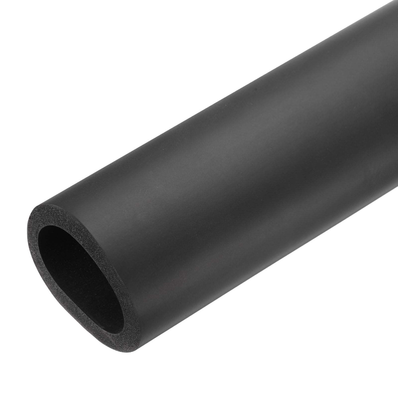 QUARKZMAN Guaina Isolante In Schiuma Per Tubi 43mm DI X 61mm DE 0.85m Tubo In Schiuma Isolamento Termico Per Unità AC Impugnatura Protezione Antigelo Tubi Acqua - 2-3/8" X 1-11/16"/Nero