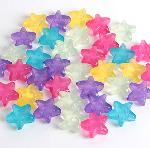 Cubos de hielo reutilizables de plástico en estrella, 40 pzas miniatura 1