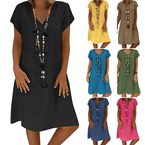 Onsoyours Vestito Donna con Manica Corta Vestiti