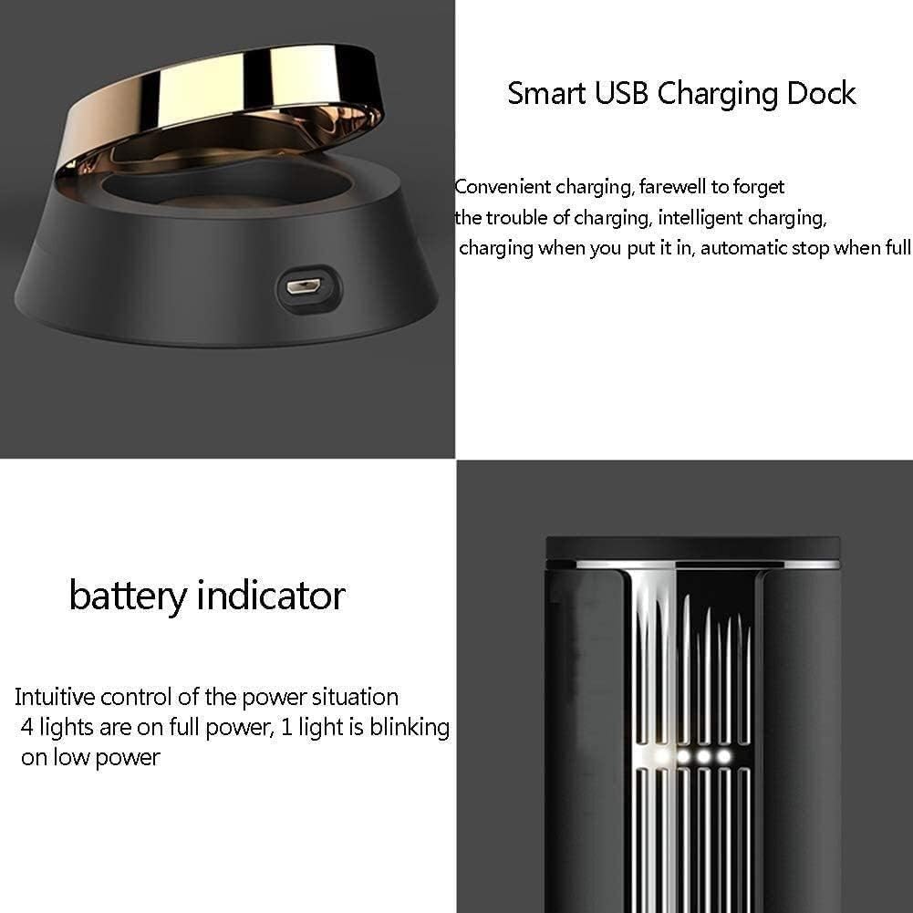Apribottiglie Elettrico, Taglierina di Carta Multifunzione Ricaricabile Tramite USB(Gold)