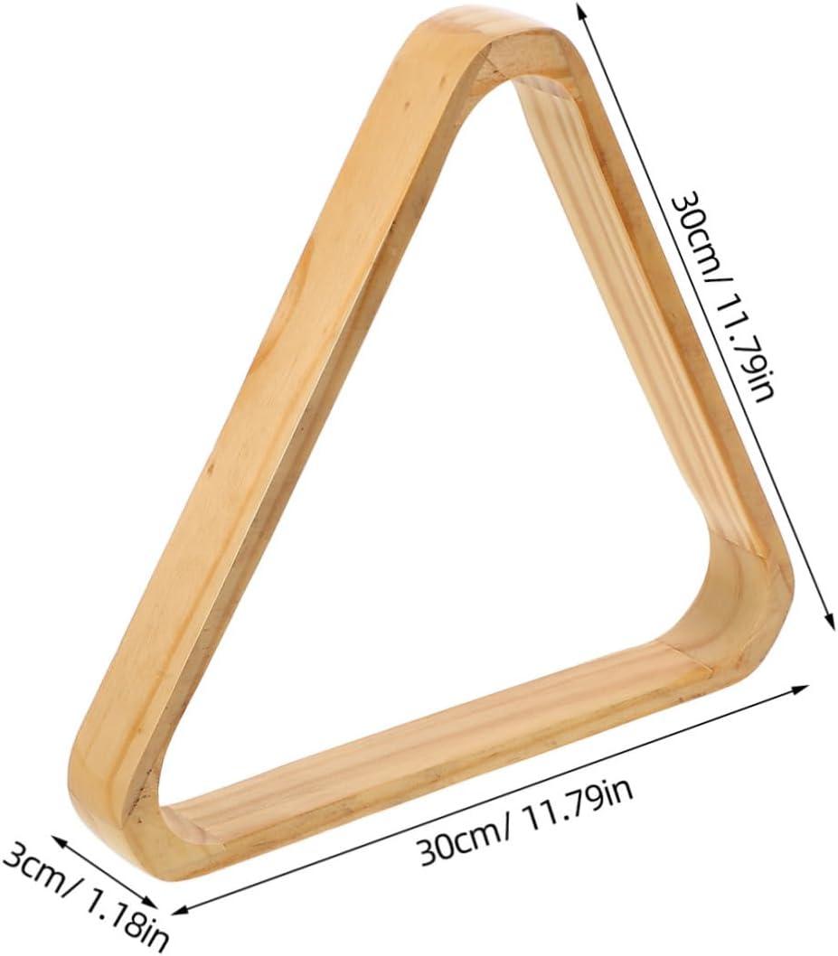 TOYANDONA Billiard Ball Storage Case Wooden Triangle Rack Pool Table Accessories for Pool Snooker and Nine Ball
