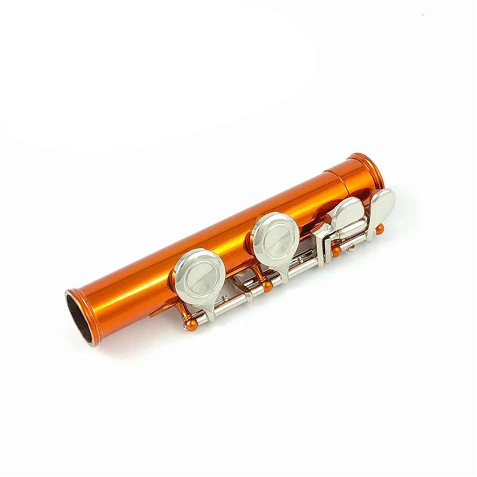 Flauta Naranja Con 16 Agujeros Cerrados, Teclas C, Cuerpo Niquelado De Cuproníquel, Flauta Con Llave E Flauta Travesera Kit