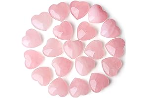 20PCS Crystal Wholesale Healing Rose Quartz Hearts