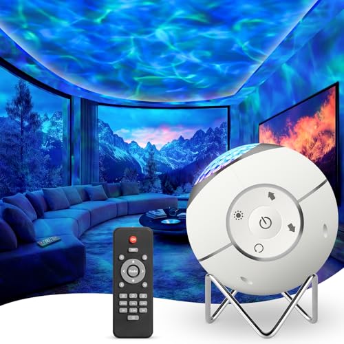 ibell Projecteur Ciel Etoile, Projecteur Galaxie de Vagues Océaniques, Ciel Etoile Plafond Projecteur Lampe Veilleuse Enfant Bébé avec Rotation de 360°...