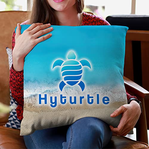 Hyturtle Personalized Dog Pillow with Insert 12\"x12\" Double-Sided Printed Gifts for Dog Cat Lover Pet Owner Mom Dad on Birthday - Pet Loss Gift - Custom Name Photo Sofa Home Decor Throw Pillow