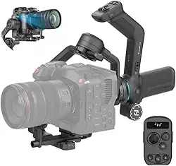 FeiyuTech Oficial SCORP-C2 Estabilizador Gimbal 3 Eixos para DSLR e Mirrorless com IA Tracking 4.0 até 18 m, carga de 3,5 kg, 14 h de bateria e suporte ao modo vertical nativo