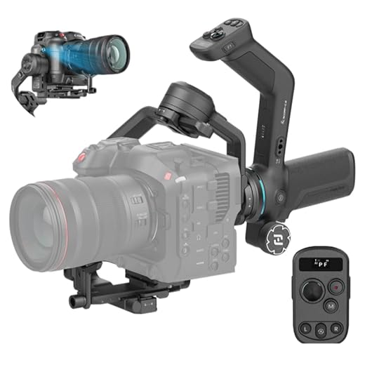 FeiyuTech Oficial SCORP-C2 Estabilizador Gimbal 3 Eixos para DSLR e Mirrorless com IA Tracking 4.0 até 18 m, carga de 3,5 kg, 14 h de bateria e suporte ao modo vertical nativo