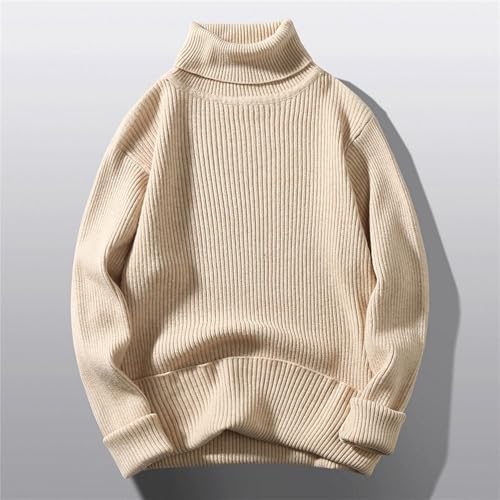JEKE-DG Men's Basic Stretch Thermal Pullover Casual Long Sleeve Ribbed Sweater Turtleneck Comfort Fall Winter Sweaters2