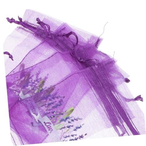 20 Bolsas de Saco con Cordón de Lavanda 15x10 cm Moradas miniatura 3