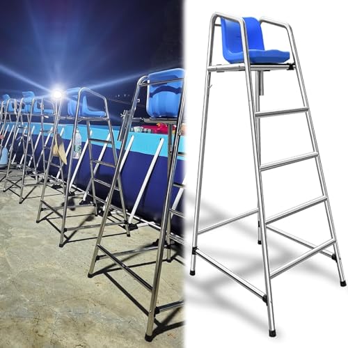 Escalera para piscina con asiento de socorrista 1.8 m miniatura 1