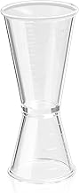 Jigger Double Head Jiggers for Alcohol Clear Cocktail Measure Cup 20/40ml Mixed Drink Spirit Measuring Cup with Scale Spirit Measure for Alcohol for Bar Home Bartender Party