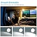 acegoo RV Boat LED Ceiling Light Surface Mount 12V 3” Puck Light for Camper Van Travel Trailer Truck Motorhome Car Interior Lighting, 12 Volt Under Cabinet Downlight 4-Pack (Chrome 5000K)