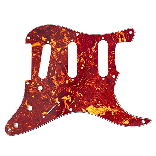 FLEOR Plaque à gratter pour guitare électrique 8 trous SSS Style Pickguard Back Plate Set 52mm Pickup Covers 2 TIV Knobs… - Les Beatles, Paul McCartney, John Lennon, RIngo Starr, George Harrison FLEOR Plaque à gratter pour guitare électrique 8 trous SSS Style Pickguard Back Plate Set 52mm Pickup Covers 2 TIV Knobs… – Image 4