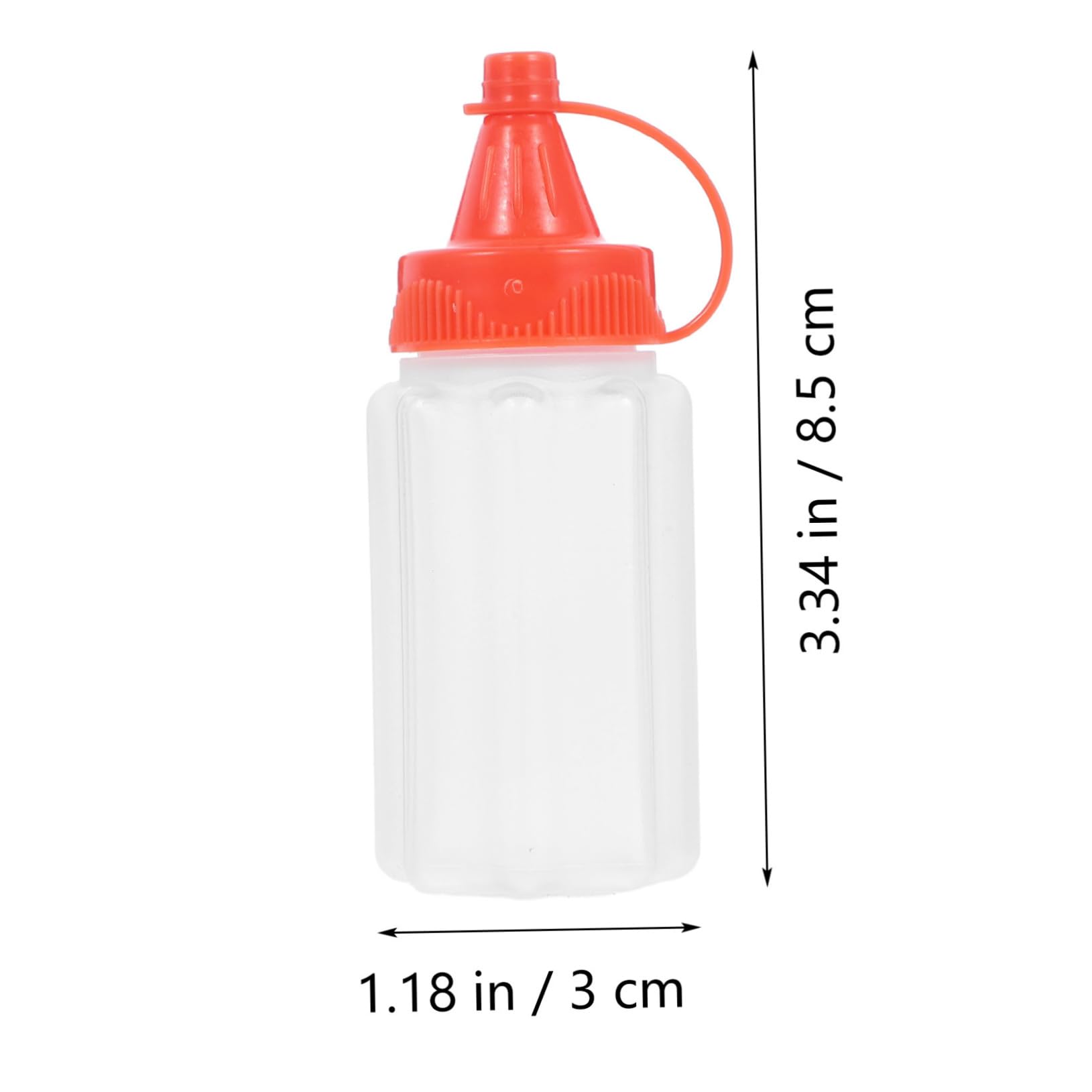 OFFSCH 4Pcs Mini Condiment Squeeze Bottles Leakproof Sauce Dispensers for Ketchup Mustard Salad Dressing Portable Refillable for Picnics and Outdoor