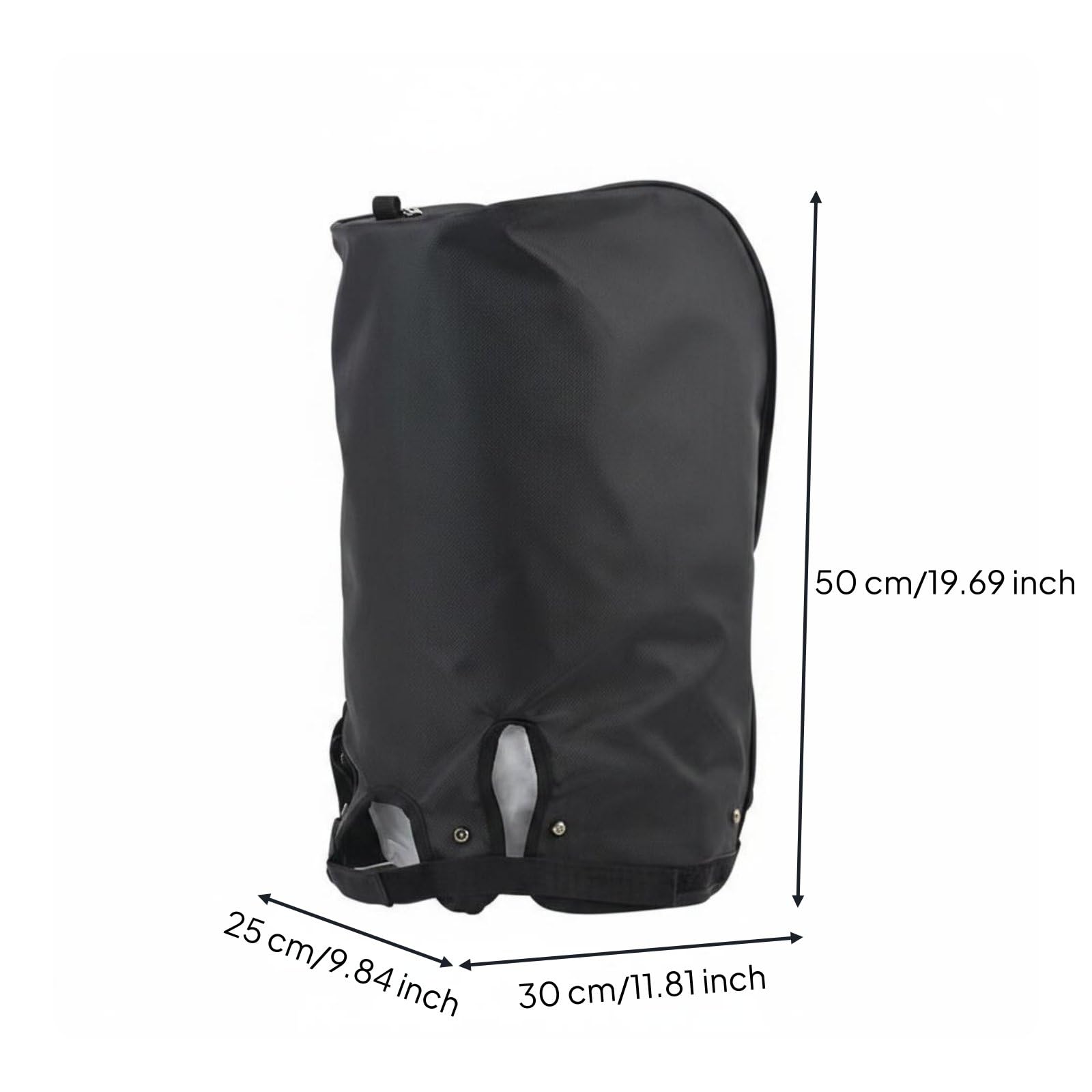 Milageto Funda Impermeable de Bolsa de Golf Nailon Accesorio Deportivo Ajuste Universal, Negro, Tamaño Grande, Nailon Impermeable, Mejorado