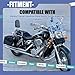 ECOTRIC Large 60L Motorcycle Hard Saddle Bags W/brackets Compatible With Harley Davidson Dyna Softail Sportster Honda Suzuki Kawasaki Yamaha Cruiser Shadow Vulcan Universal Saddlebags Luggage Trunk