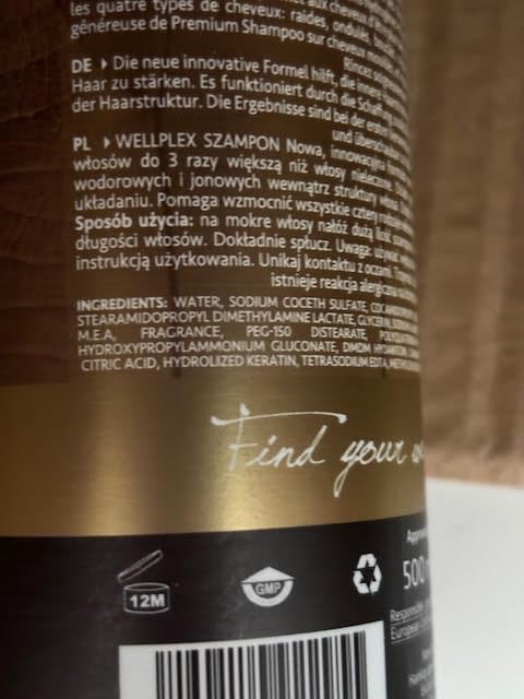 Miniatura 7 de Wellness Premium Wellplex Champú reparador con infusión de cáñamo  Fórmula restauradora para cabello dañado y teñido  Hidrata y fortalece con aceite