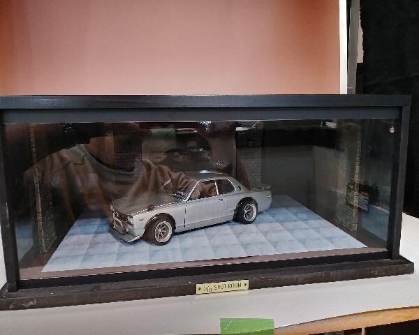 1/18展示4台可・WH&BK2層式・ディスプレーBOX / ネオジオラマ - ミニカー