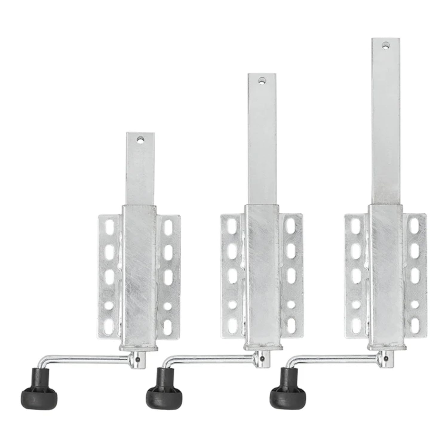 2 STK Bootsstütze Bootstrailer 40 x 40 mm höhenverstellbar mit 200 kg | Einstellbar und ausdrehbar als Spindelstütze oder Hubstütze für Bootstrailer, Preiswert&Gut