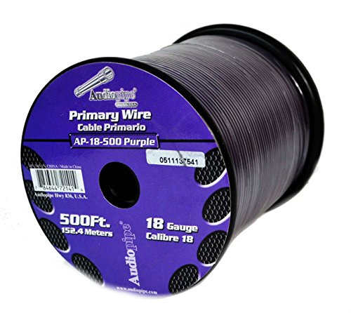 2 Rolls Audiopipe 500' Feet 18 Gauge Awg Primary Power Cable Remote Wire #TOP4