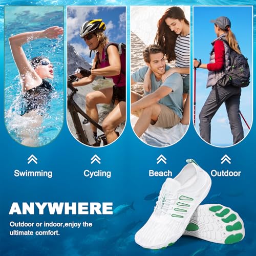 Image of Hike Barefoot Water Shoes for Women Men, Quick-Dry Aqua Footwear Breathable Non-Slip Wide Toe Shoe for Beach Swim River Pool Lake Hiking Kayaking Surfing