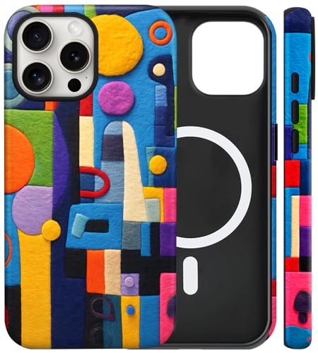 Coque iPhone 13 Pro magnétique à motif abstrait pour sublimer votre style