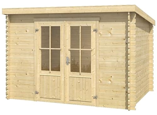 ECabins Atlanta Garden Room Log Cabin (natural)