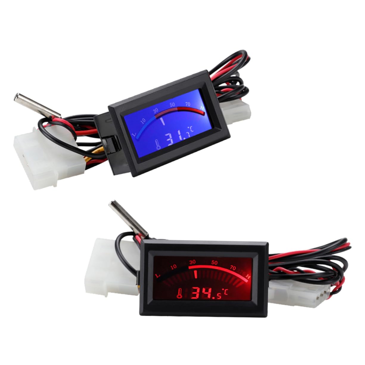 Zerodeko 2 Set Termometro Incorporato Frigo Monitoraggio Della Temperatura Domestica Termometro Cucina Termometri Per Cucina Termometro Per La Casa Termometro Digitale Con Sonda 2 Pezzi*2