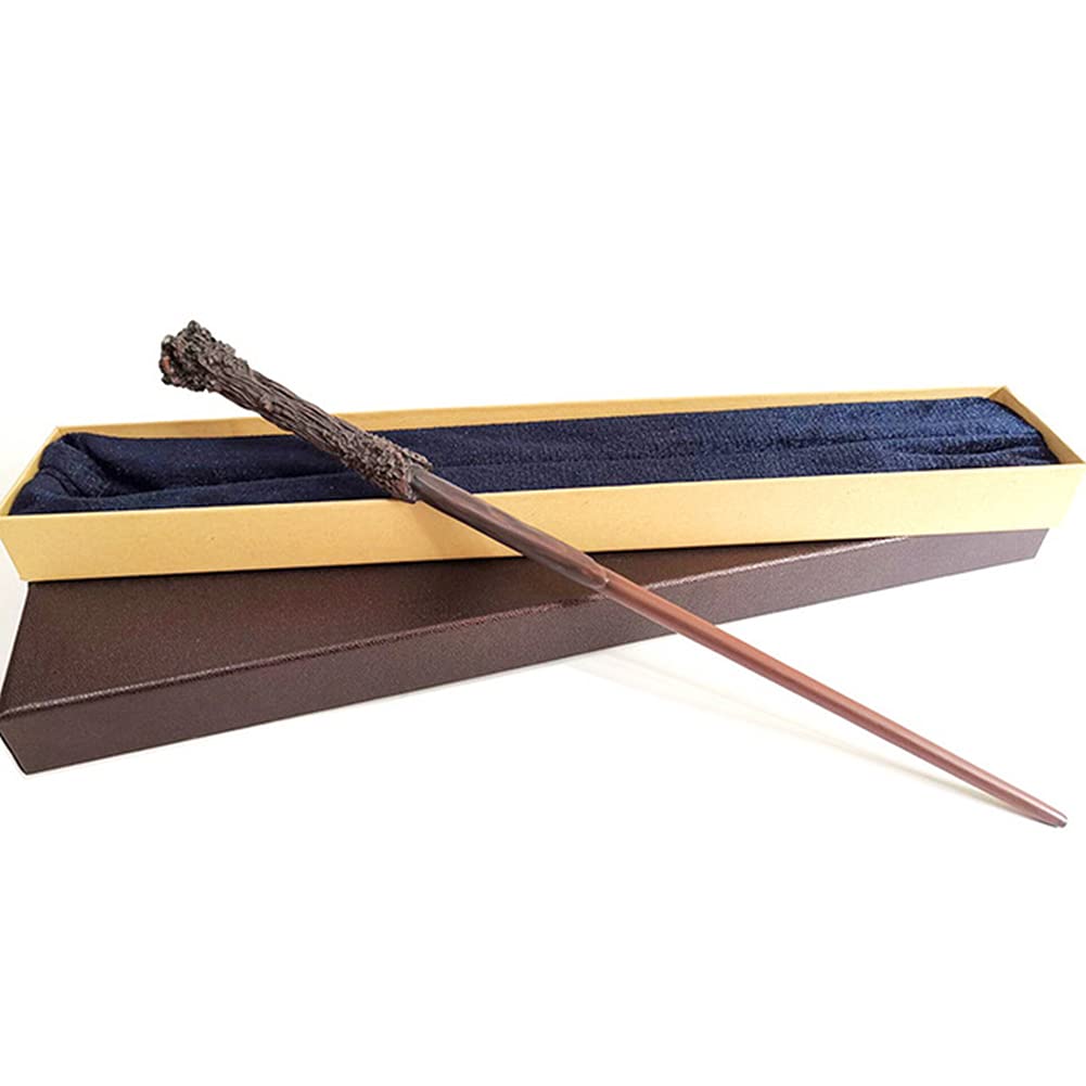 ProumhangWizard Magic Wand,Metal Core Magic Wand, Kids Adults Fancy Dress Set, Brownbox,36CM,Style 1